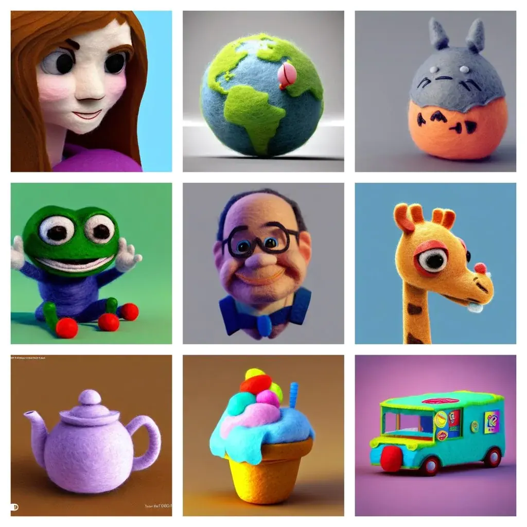 Needle Felted Objects